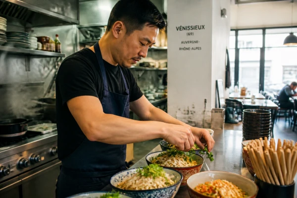 Spécialités asiatiques plats traditionnels Chassieu